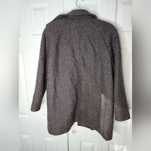 London Fog Virgin Wool Jacket Brown/Blue Size 10 M - Picture 7 of 11